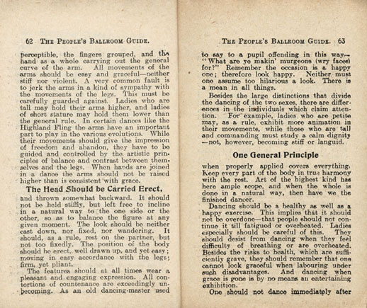 Rules and hints for dancing