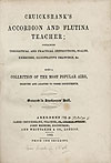 Title Page, Cruickshank's Accordion and Flutina Teacher, page 1 of 4