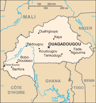 OUAGADOUGOU map