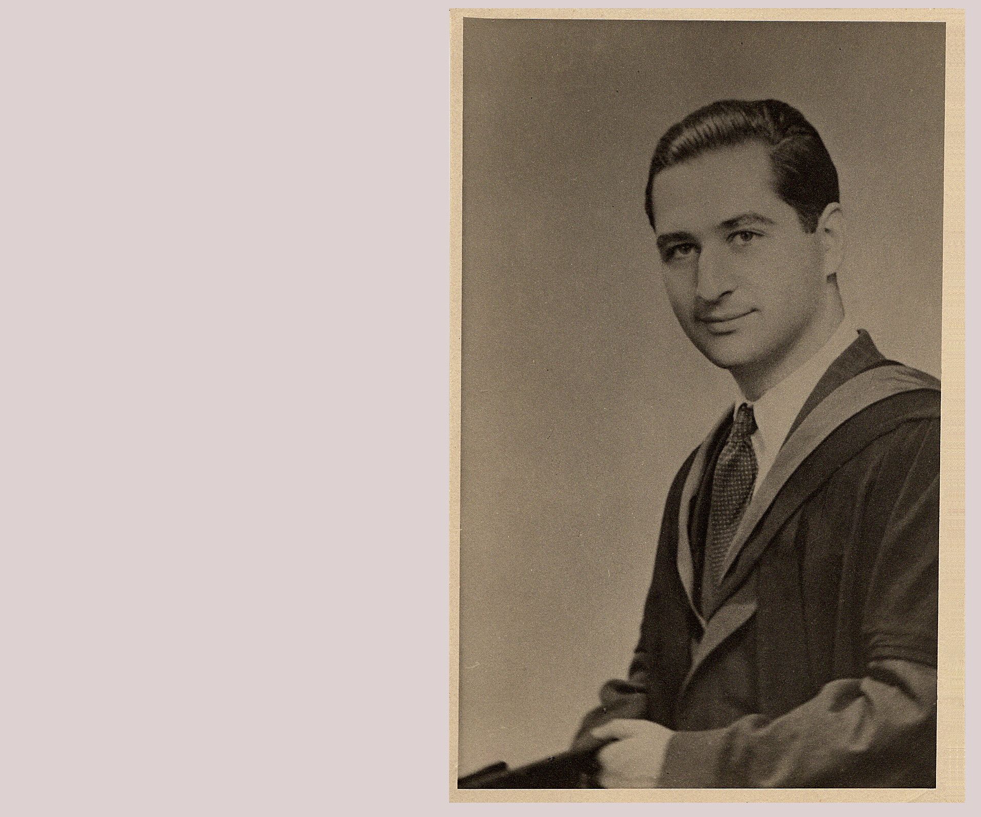Louis Forrai graduation photo from 1955