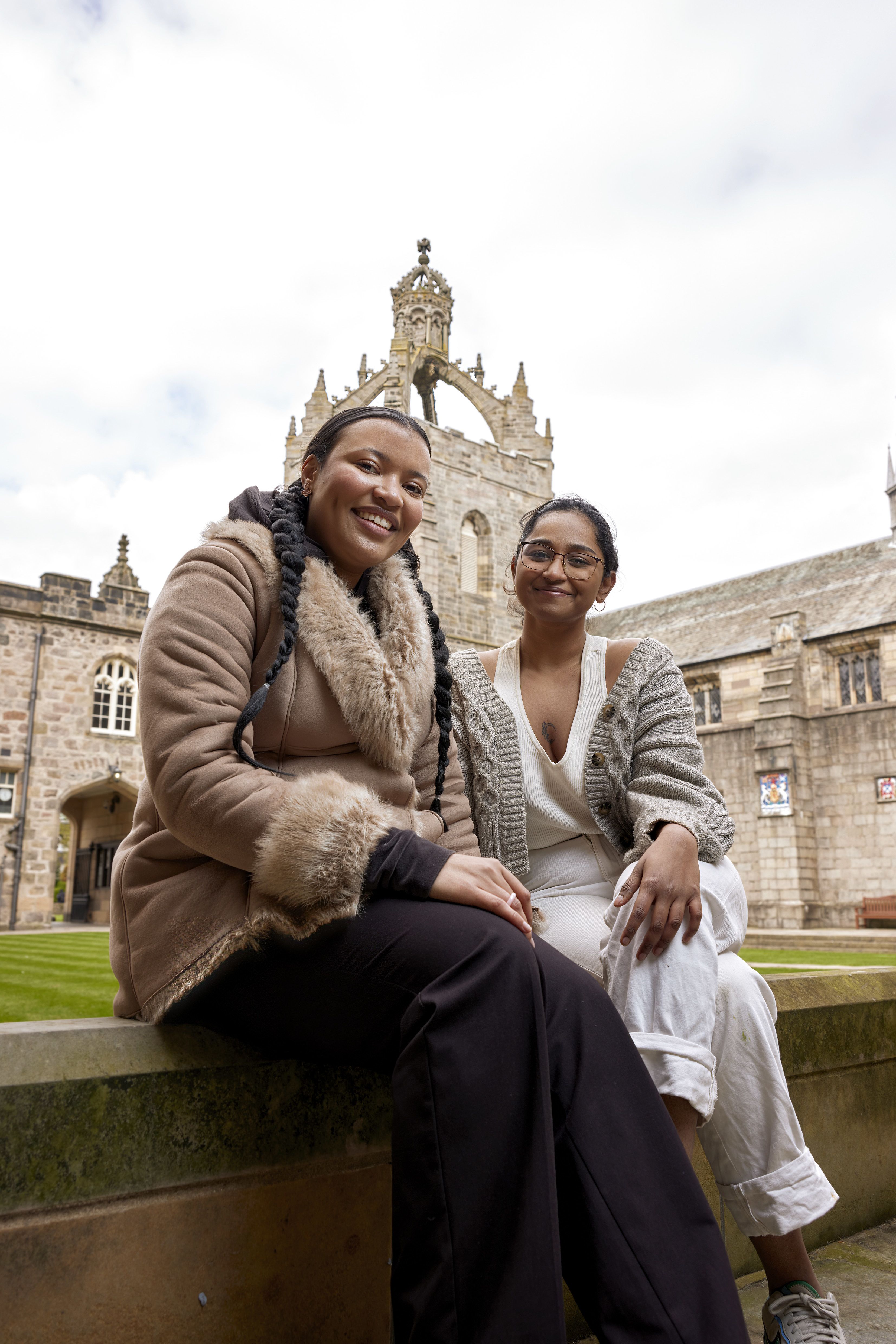 Professor Ele Belfiore, at our ancient Aberdeen campus, where she is Interdisciplinary Director for Social Inclusion and Cultural Diversity