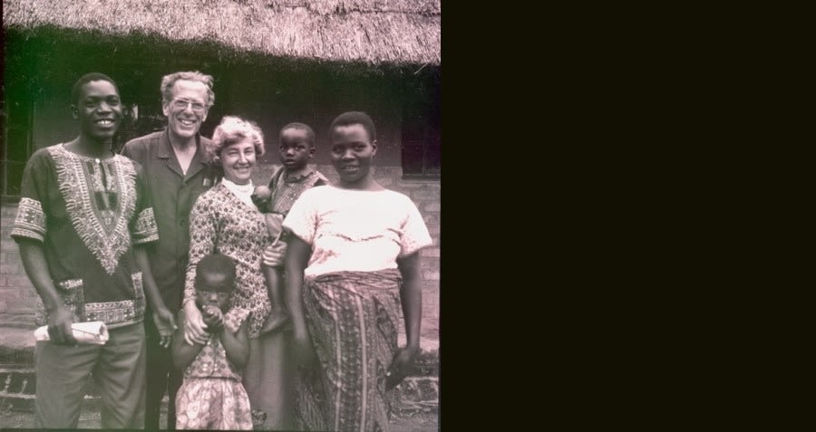 David Lubbock in Zambia where he worked on projects for food self-sufficiency