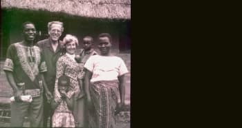 David Lubbock in Zambia where he worked on projects for food self-sufficiency