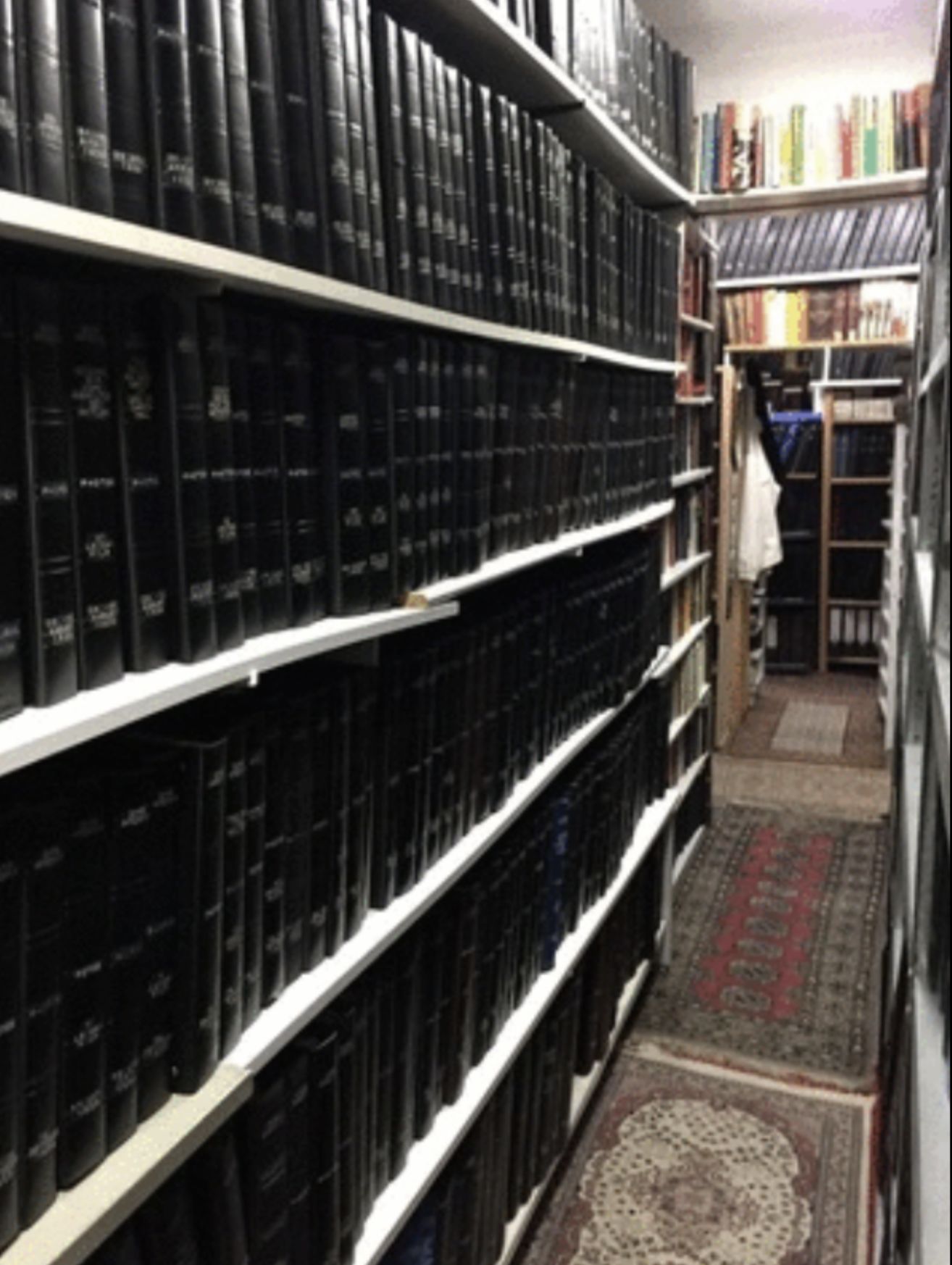 The Heidemann collection stored in a basement