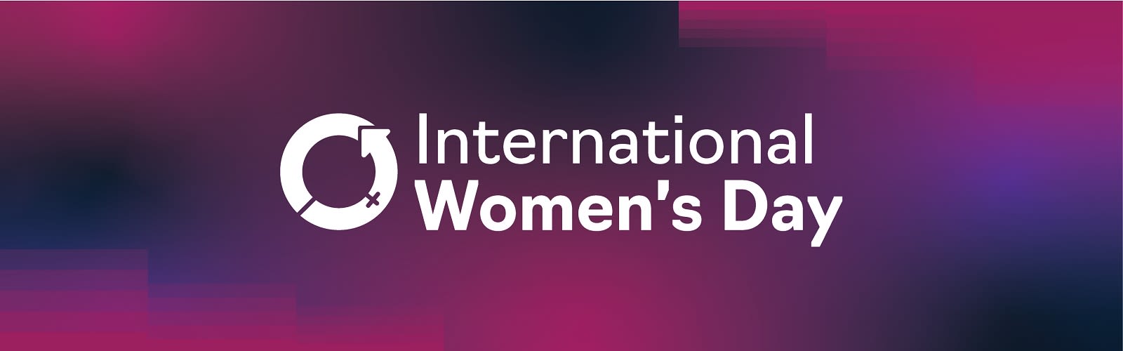 International Women's Day text and logo
