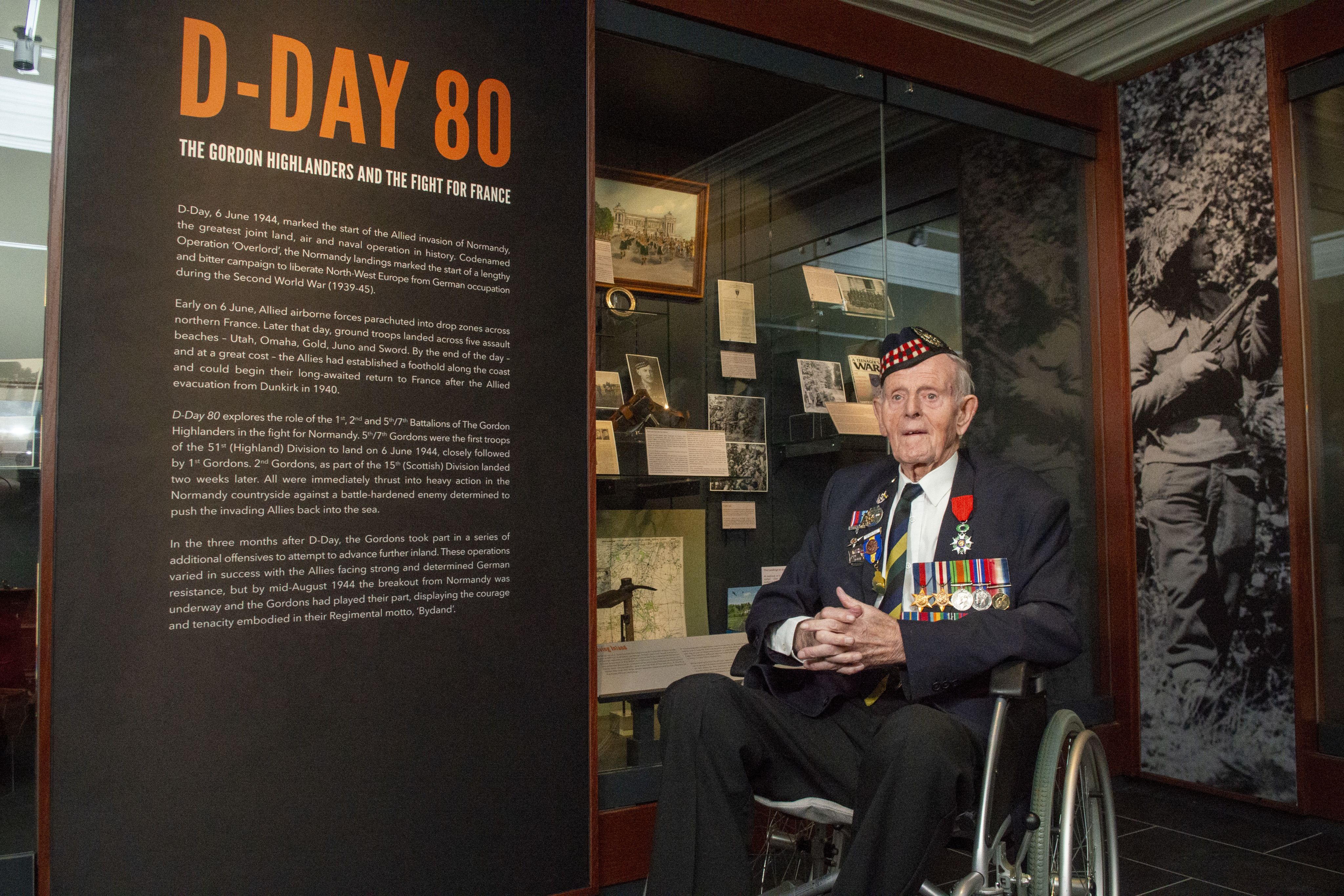 Jim Glennie at the D-Day 80th anniversary exhibition