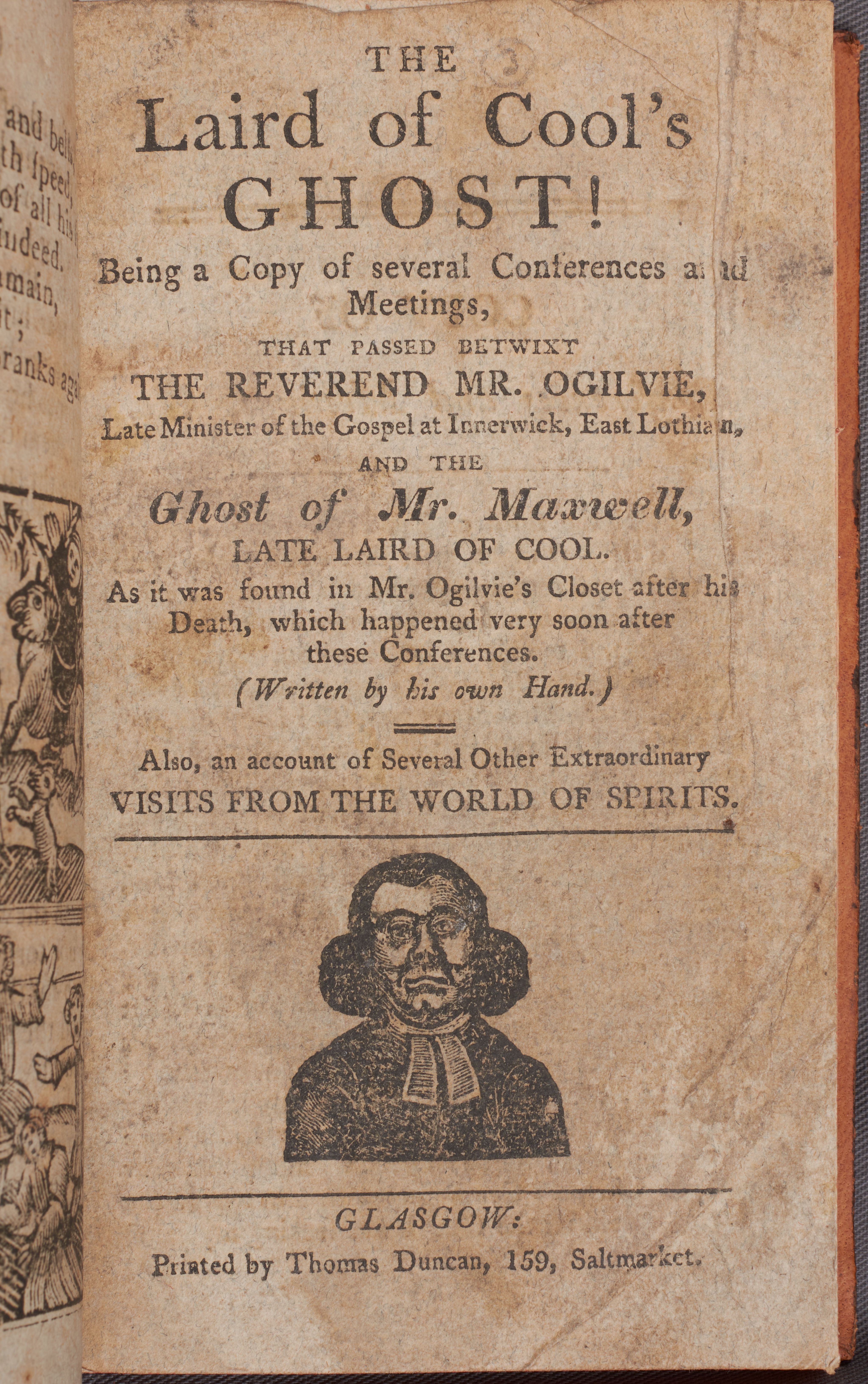 The title page of The Laird of Cool’s Ghost!, printed in Glasgow.