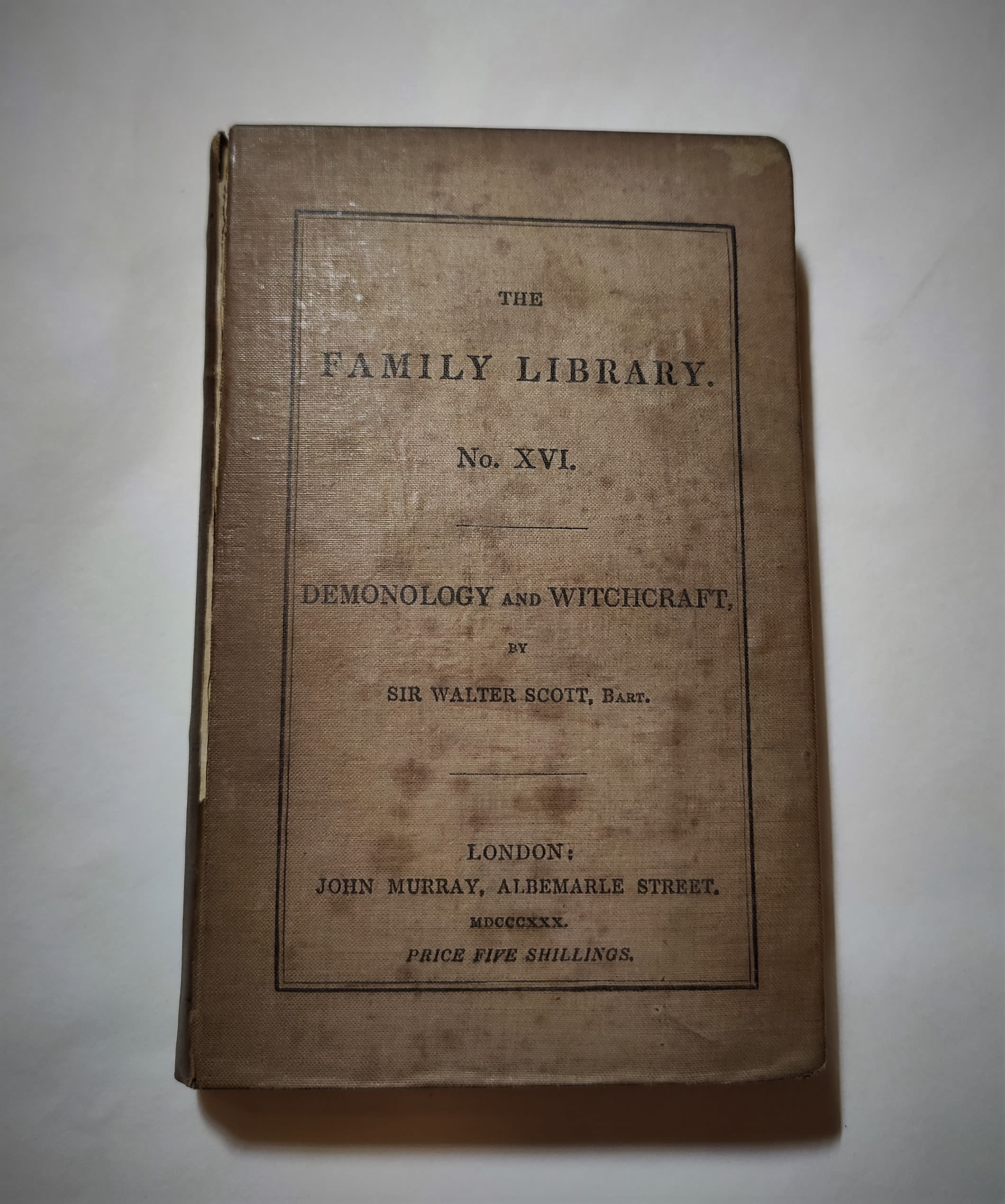 The cover of Demonology and Witchcraft by Scott.