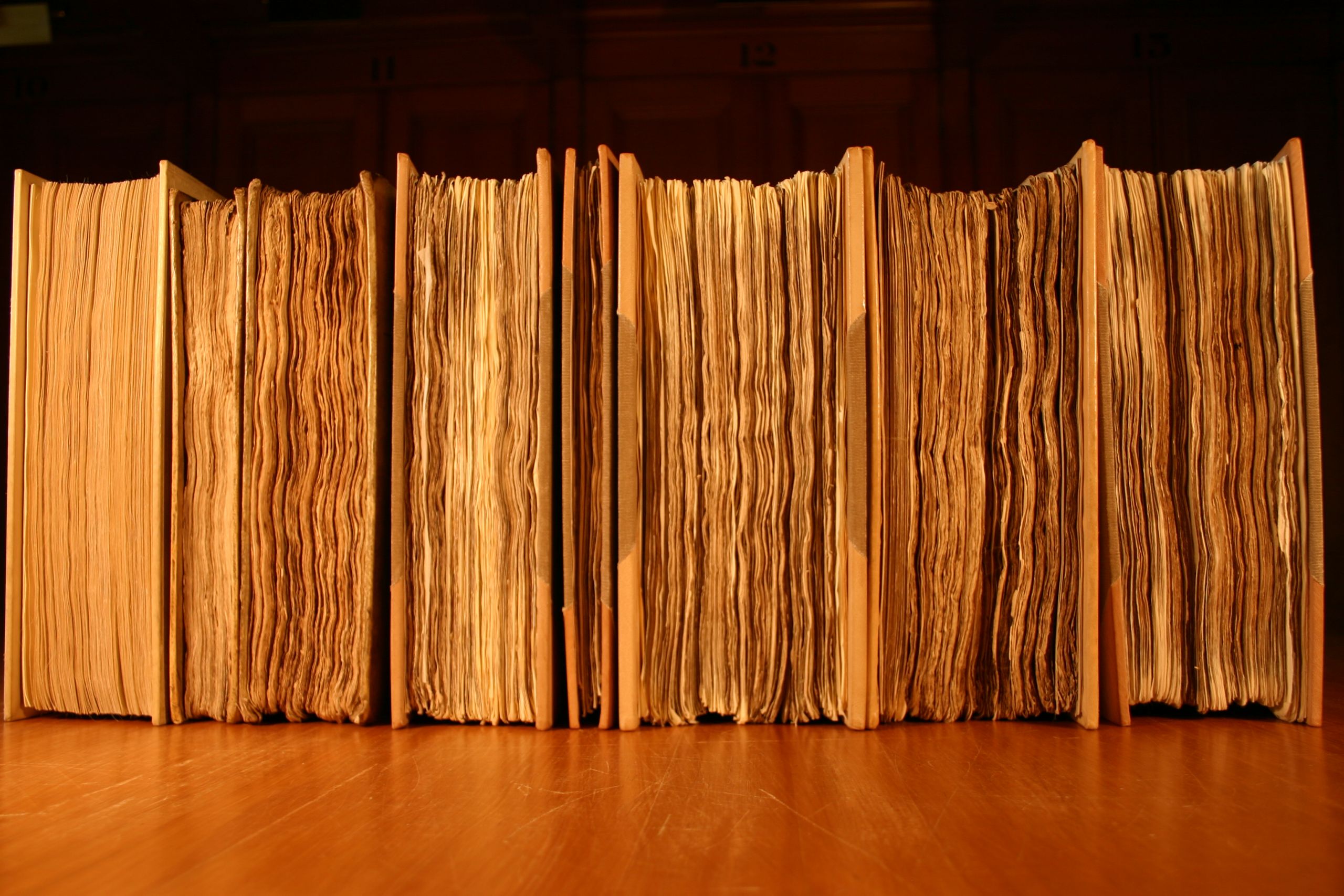 A row of lined up registers