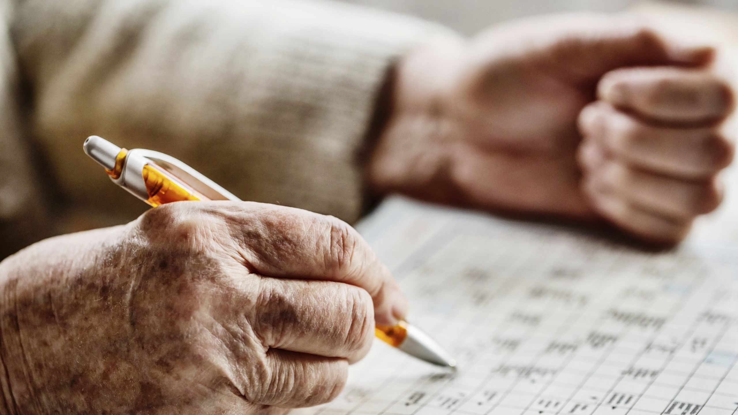 Photo of a page of sudoku.