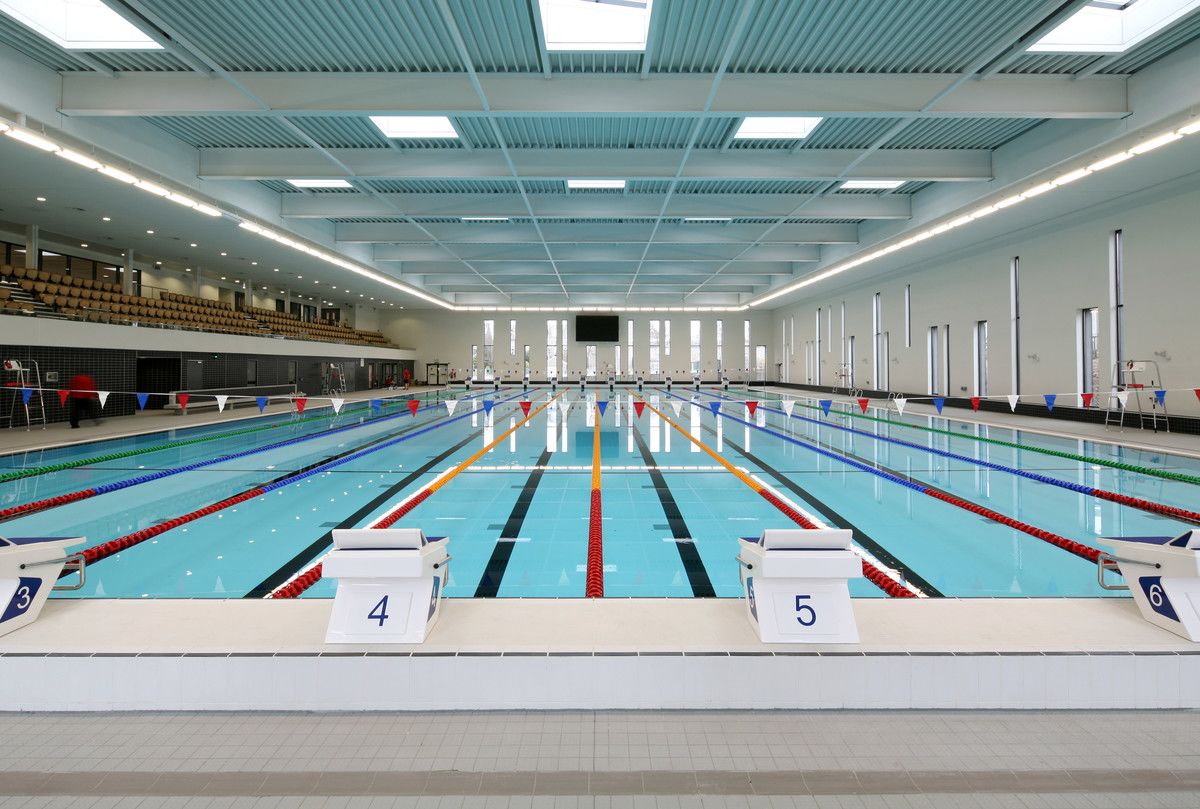 A view of the swimming pool at the Aberdeen Aquatics Centre