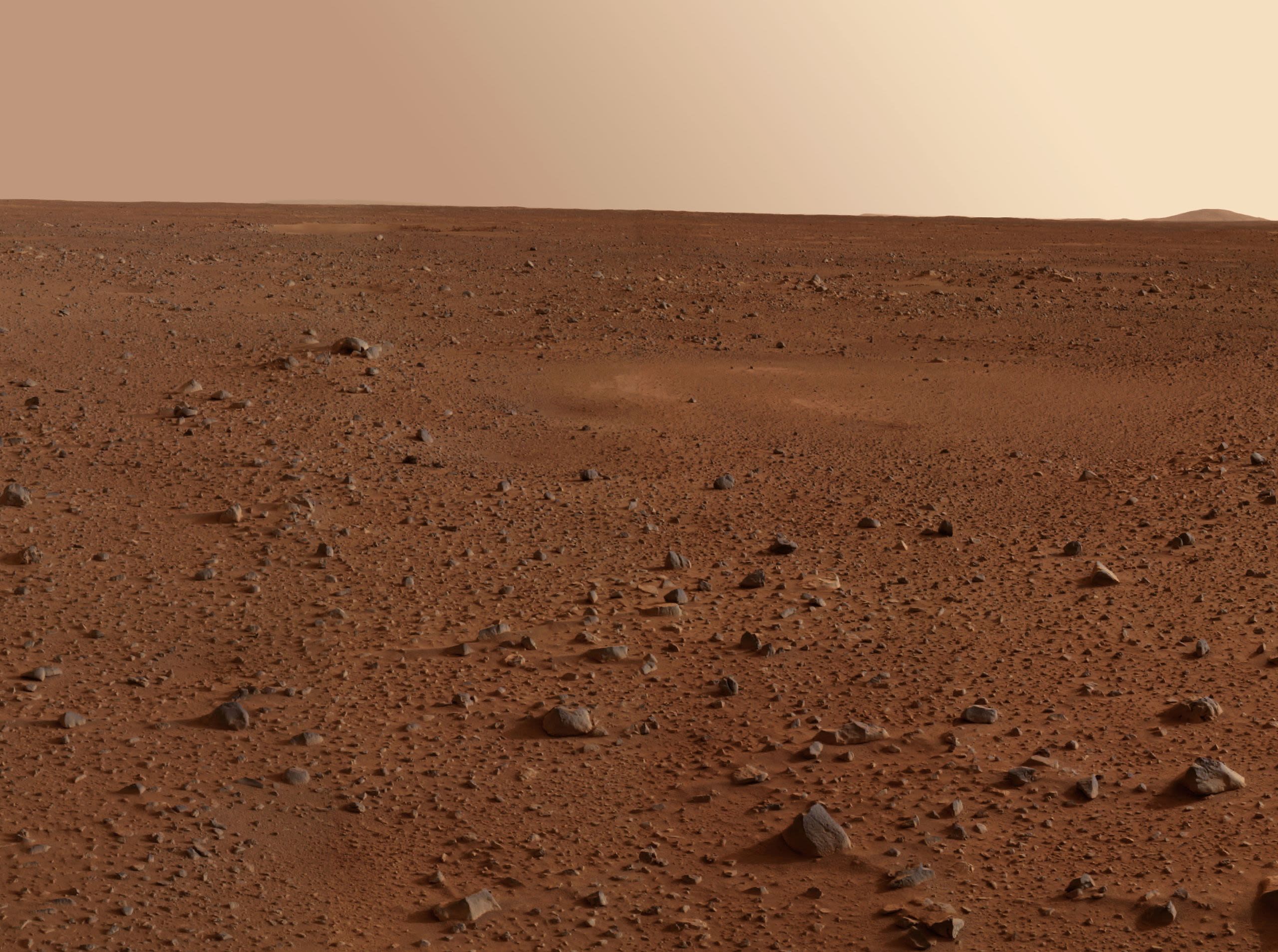 Photo of Martian landscape.