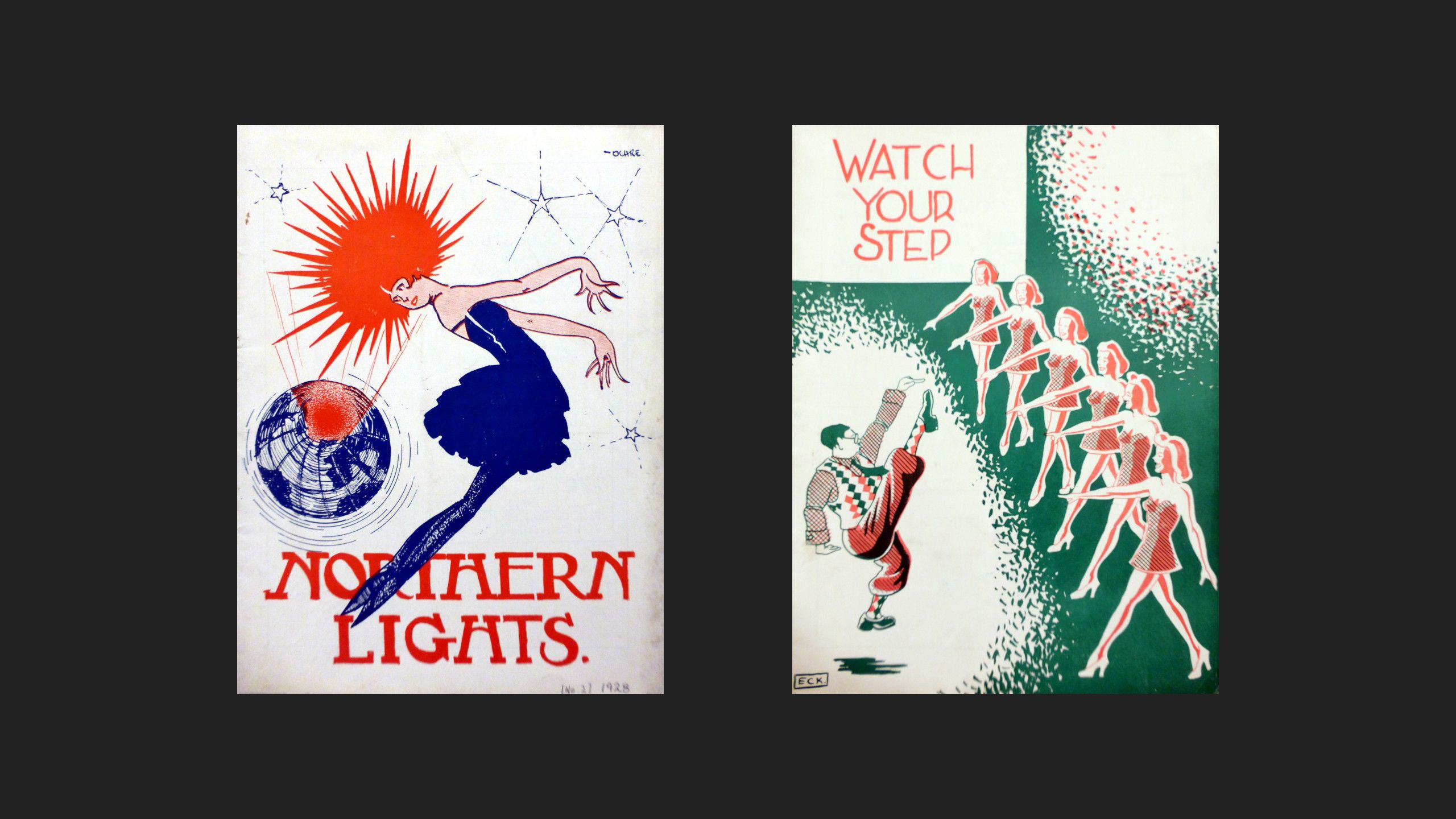 Student Show posters from the 20th century
